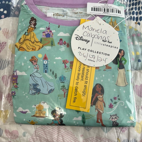 Little Sleepies LS Princess Dreams Long Sleeve Pajama Set - New in Bag - Various - Picture 3 of 3